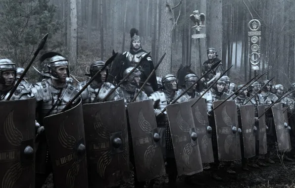 Картинка лес, Рим, солдаты, легионеры, Центурион, Centurion