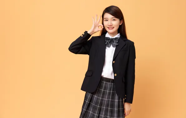 Девушка, улыбка, позитив, girl, азиатка, smile, asian, positive