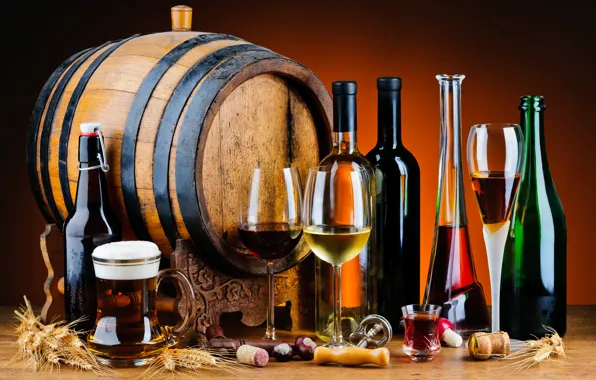 Wood, barrel, flavors, alcoholic beverages
