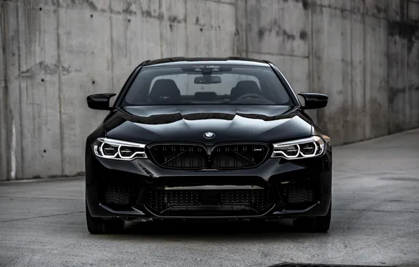 Картинка BMW, Front, Black, Face, F90