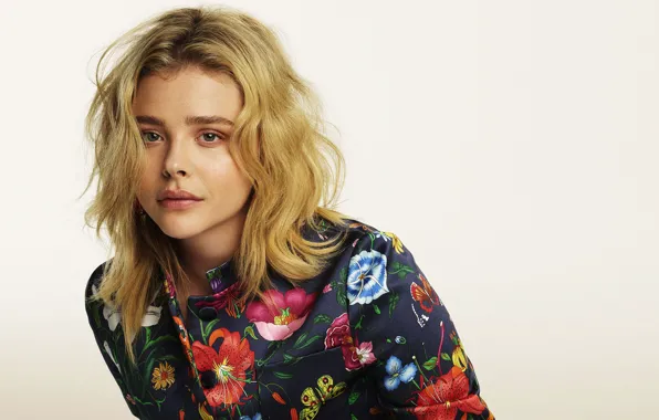 Взгляд, девушка, портрет, пиджак, Chloe Grace Moretz