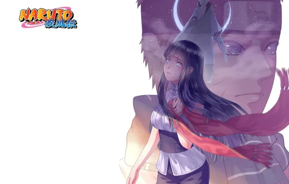 Ниндзя, длинные волосы, ninja, Naruto Uzumaki, Naruto Shippuden, Hinata Hyuga, красный шарф, повязка на лоб
