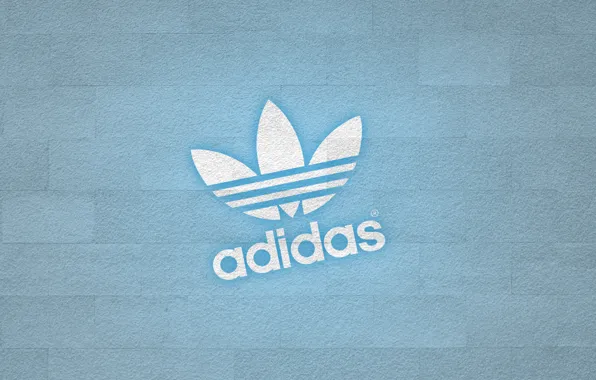 Картинка стена, лого, adidas