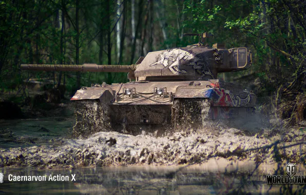 Картинка WoT, World of Tanks, Wargaming, Caernarvon Action X