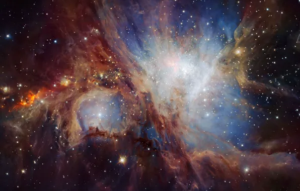 Картинка звезды, вселенная, Чили, Европейский чрезвычайно большой телескоп, Туманность Орион