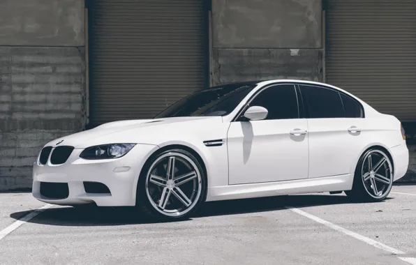 BMW, Белая, БМВ, White, E90, Concept One