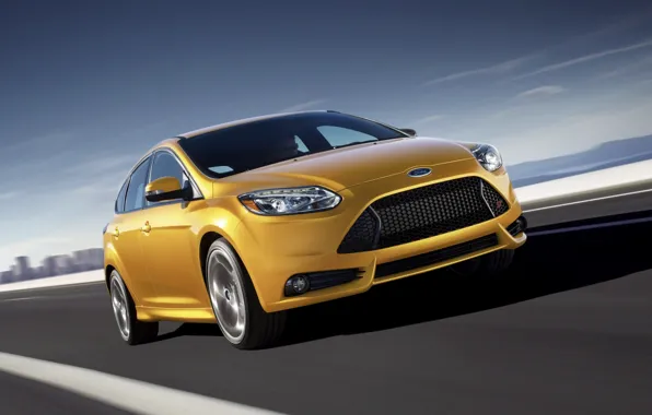 Ford, Желтый, Focus