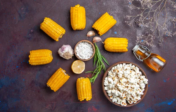 Кукуруза, початки, зерна кукурузы