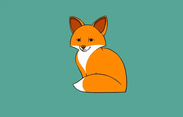 Минимализм, лиса, fox