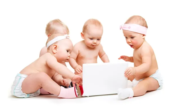 Картинка computer, sit, Babies