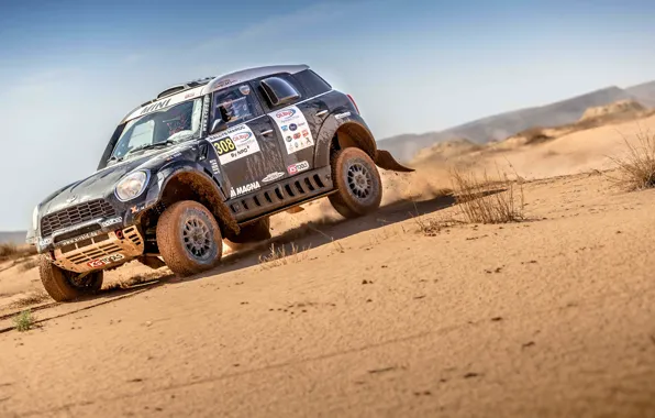 Песок, Mini, Черный, Спорт, Пустыня, Скорость, 308, Rally