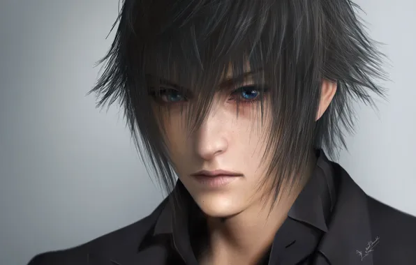 Волосы, принц, парень, Final Fantasy XV, noctis lucis caelum