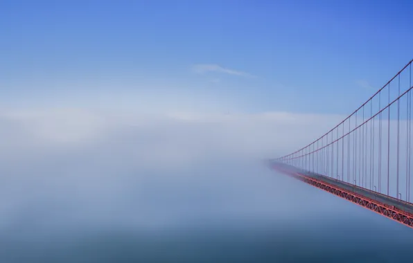 Fog, Golden Gate, bridge to nowhere