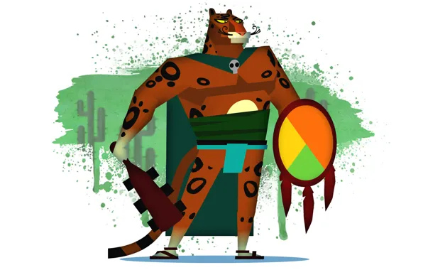 Guacamelee, карточки Steam, Jaguar Javier