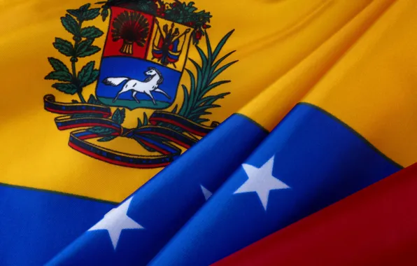 Картинка звёзды, флаг, герб, stars, Венесуэла, fon, flag, Venezuela