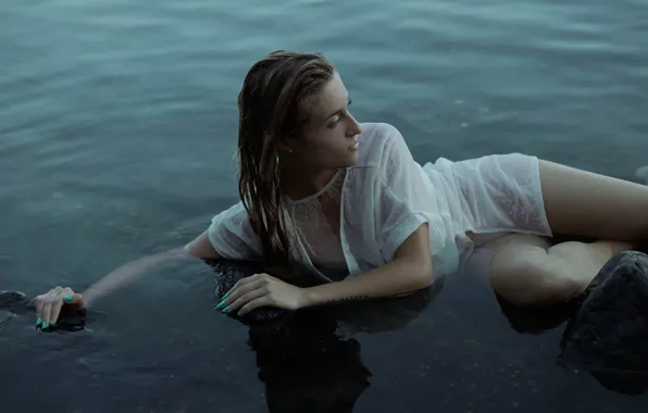 Тату, ножки, в воде, Greta Larosa