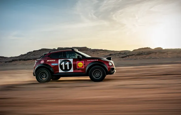 Картинка Concept, Nissan, 2022, Nissan Juke Hybrid Rally Tribute, East African Rally, Восточноафриканское ралли