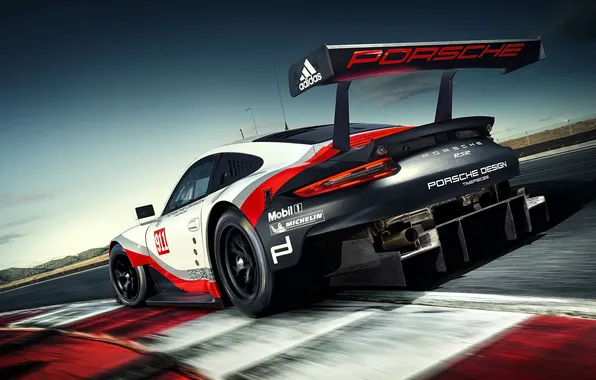 Дорога, скорость, трасса, Porsche, Porsche 911 RSR