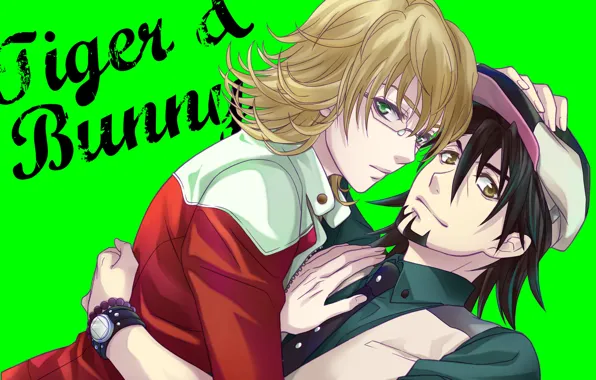 Аниме, арт, парни, Котецу, Тигр и кролик, Tiger and Bunny, Барнаби
