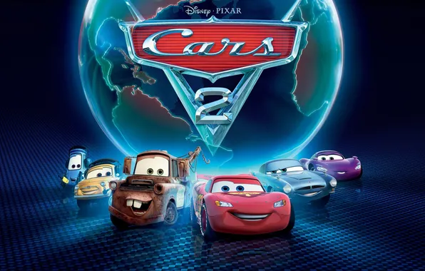 Pixar, disney, тачки 2, cars 2, луиджи, мэтр, холли делюкс, гвидо