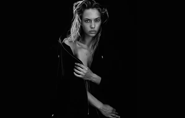 White, eyes, model, beauty, look, Hannah Ferguson, black&amp