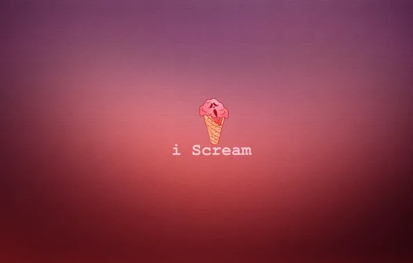Мороженое, рожок, крик, scream