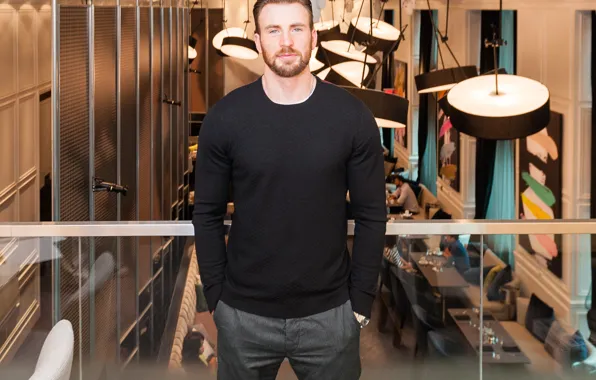 Актер, мужчина, свитер, Крис Эванс, Chris Evans