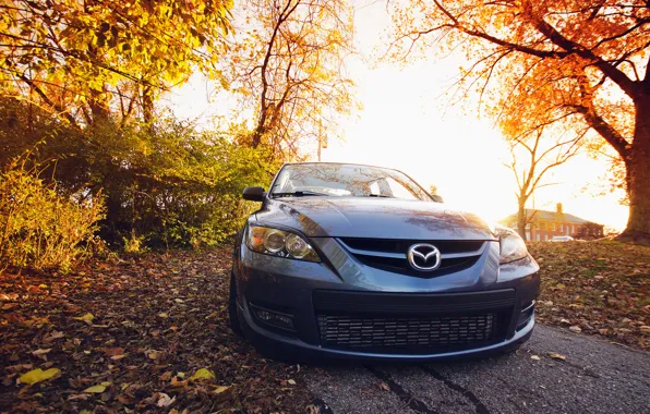 Mazda, black, front, мазда, 3 speed