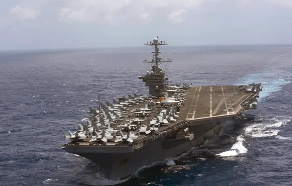Картинка море, оружие, USS Harry S. Truman, aircraft carrier, CVN 75