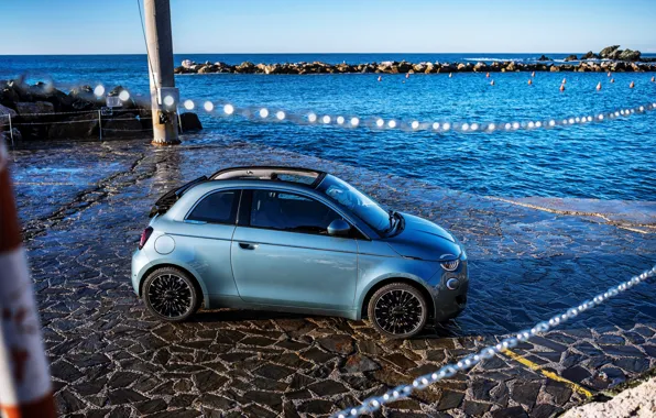 Машина, авто, фон, обои, техника, тачка, fiat, кабриолет