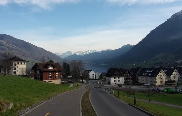 Switzerland, mount Rigi, lake Zug, Immensee