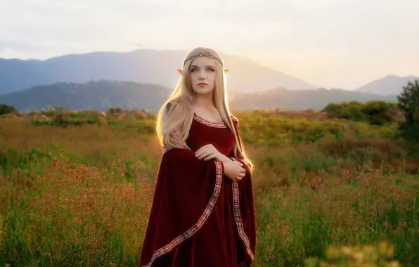 Картинка girl, cosplay, elf, costume