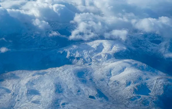Скачать обои облака, горы, синева, высота, раздел пейзажи в разрешении ...