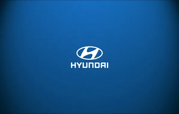 Синий, Логотип, Hyundai, Бренд, Blue, Logo, Марка Автомобиля