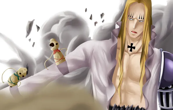 One Piece, pirate, cross, captain, powerful, strong, kaizoku, Basil Hawkins