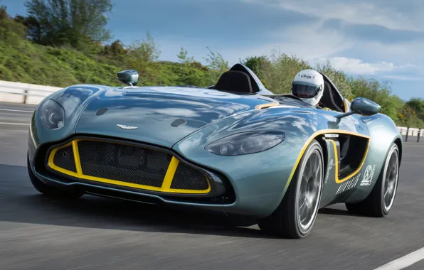 Машина, Aston Martin, концепт, вид спереди, CC100, Speedster Concept