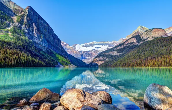 Картинка Lake Louise, Canada, Mountain, Victoria, Banff Park