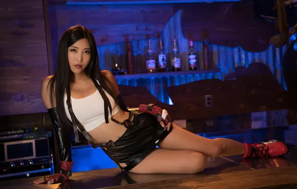 Final Fantasy, Asian, model, women, cosplay, pornstar, Tifa Lockhart, video game girls