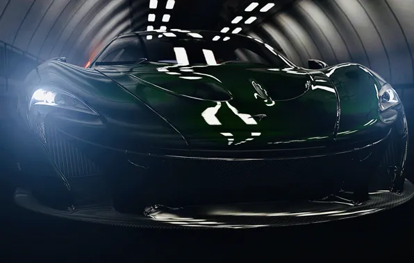 McLaren, HDR, Lights, Game, McLaren P1, Tunnel, UHD, P1