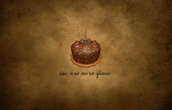 Картинка фон, надпись, торт, свечка, тортик, шоколадный