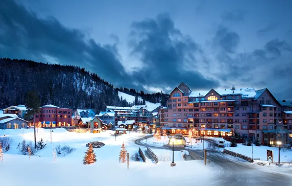 Зима, Колорадо, Colorado, Aspen, Аспен, ski-resort