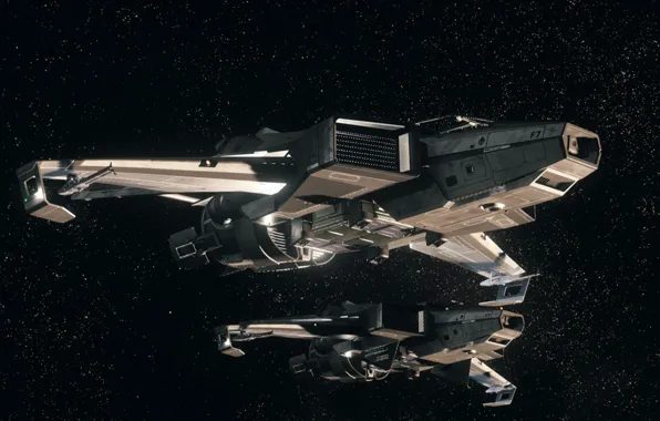 Звезды, полет, звездолет, Hornet, Star Citizen
