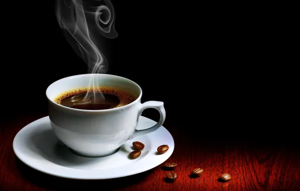 Картинка кофе, чашка, аромат, зёрна, Coffee
