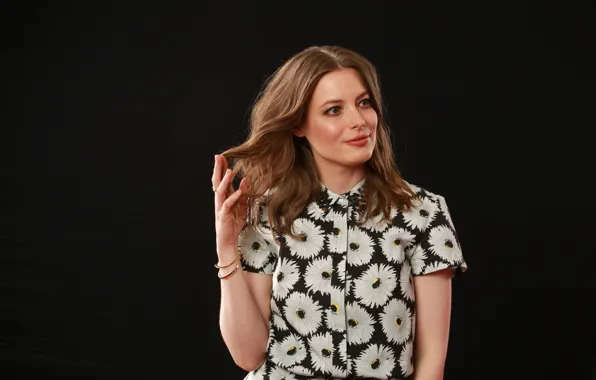 Платье, актриса, прическа, шатенка, черный фон, фотосессия, Gillian Jacobs, LA Times