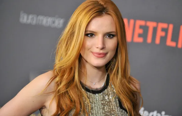 Взгляд, лицо, актриса, певица, рыжеволосая, Bella Thorne, Белла Торн