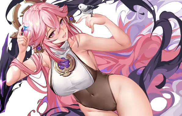Gadis seksi, dampak genshin, yae miko genshin impact