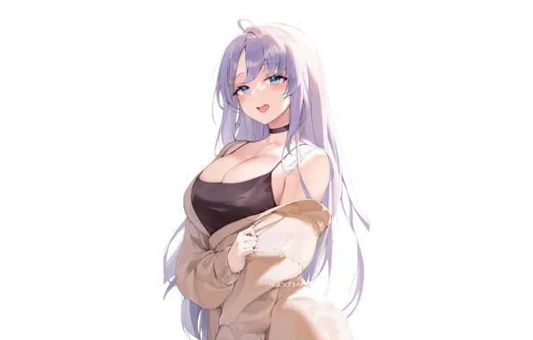 Girl, sexy, Boobs, anime, pretty, breasts, cute, spag top