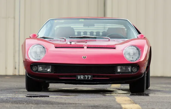 Авто, Lamborghini, Машина, Ресницы, 1971, Фары, Автомобиль, Supercar