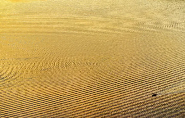 Озеро, отражение, лодка, Франция, утро, Rhône-Alpes, Бурже, Le Lac du Bourget
