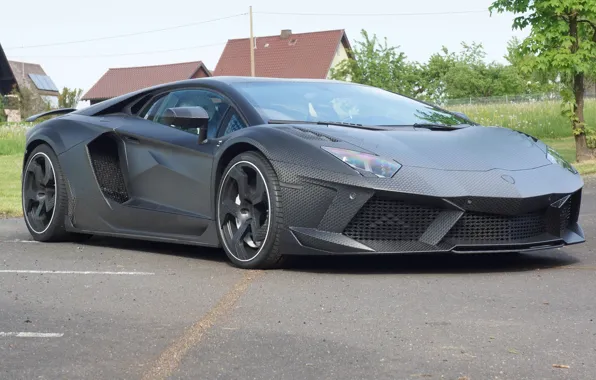 Картинка тюнинг, Lamborghini, карбон, Aventador, Mansory, Carbonado